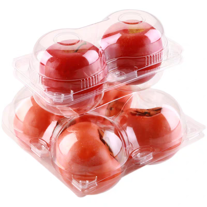 2 3 4 6 8 cavity apple containers with hinge lid