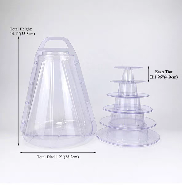 PET plastic macaron packaging box 