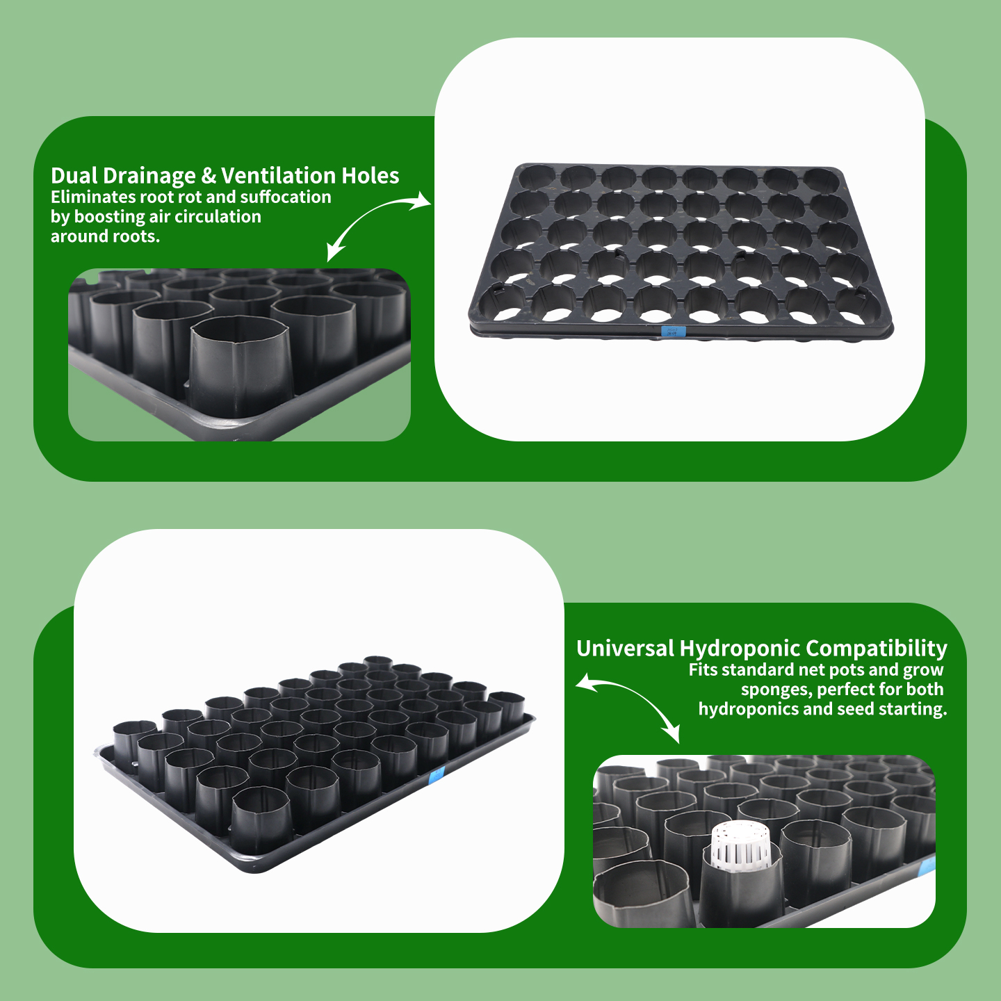 porous seedling cultivation rack