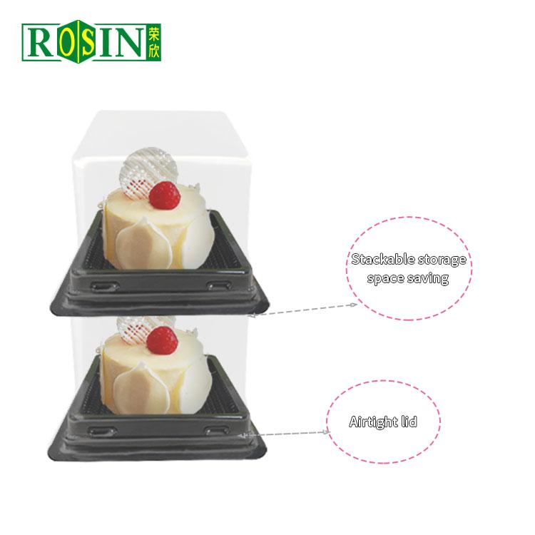 Plastic Flat Top Bakery Cake Containers