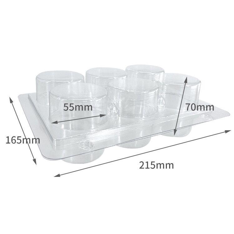 Single Cavity Clear Cupcake Boxes