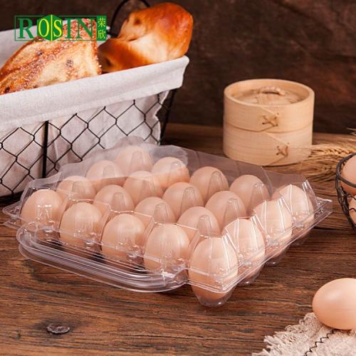 مواد متفوقة بالجملة 20 بيضة صافية الغذاء تخزين الحاويات علبة بيض بلاستيكية مخصصة
