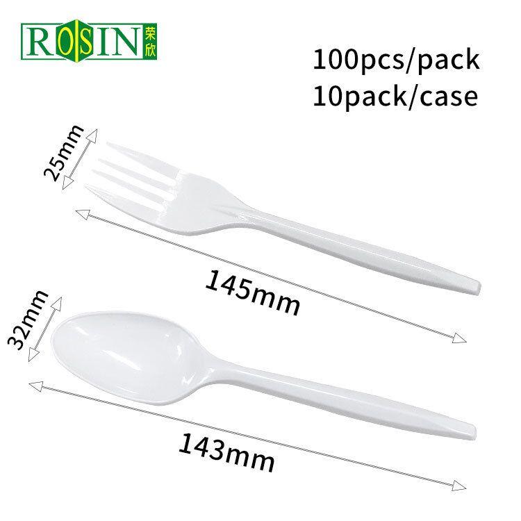Plastic Fork and Spoon