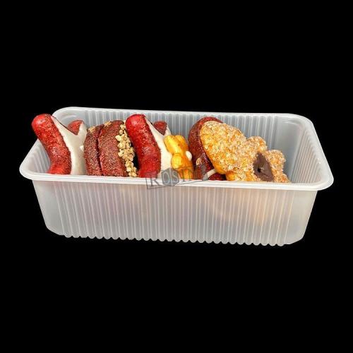 مخصص الغذاء الصف البلاستيك واضح PET الحلوى صينية نفطة البسكويت علبة بلاستيكية