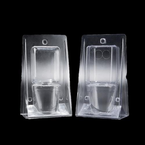 صندوق تغليف قابل للطي من البلاستيك الشفاف PET PVC المخصص للنباتات، صندوق تغليف قابل للطي للنقل والحضانة